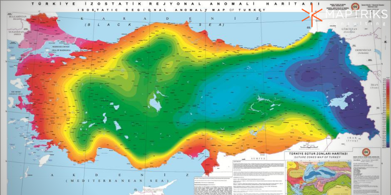 türkiye izostatik harita, türkiye ısı haritası, ısı haritası